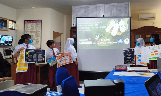Kementerian ESDM melaksanakan program peningkatan kesadaran dan kapasitas bagi siswa tentang efisiensi dan konservasi energi di sektor pendidikan. Foto: Dok. Kementerian ESDM
