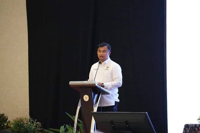 Bupati Dharmasraya Sutan Riska Tuanku Kerajaan. Dokumentasi: Humas Pemkab Dharmasraya