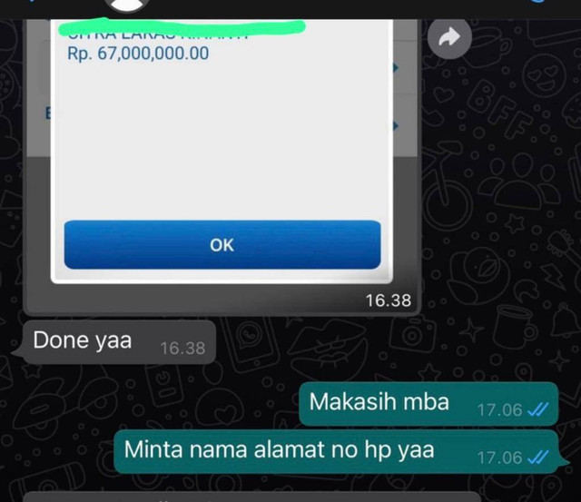 Sharing temanku R pebisnis tas branded yang nyaris terkena percobaan penipuan dengan modus bukti transfer palsu. 