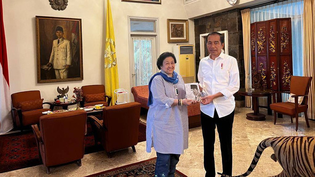 Jokowi dan Megawati bertemu empat mata di Istana Batu Tulis. Foto: Dok. Istimewa