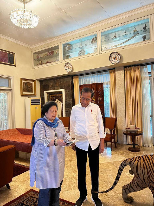 Jokowi dan Megawati bertemu empat mata di Istana Batu Tulis. Foto: Dok. Istimewa