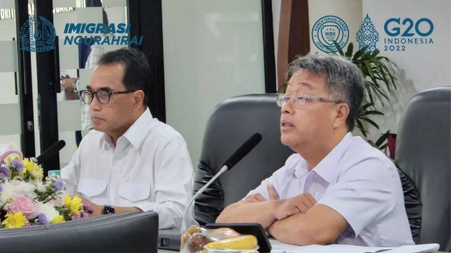 Kepala Kantor Imigrasi Ngurah Rai mengikuti Rapat Persiapan G20 Presidency of Indonesia bersama Menteri Perhubungan RI di Ruang Rapat Flores Kantor Otoritas Bandar Udara Wilayah IV,Sabtu (8/10/2022). Foto: Instagram/@imngurahrai