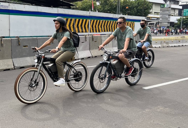 Mencoba Vintage Electric di Jakarta Foto: Gesit Prayogi/kumparan