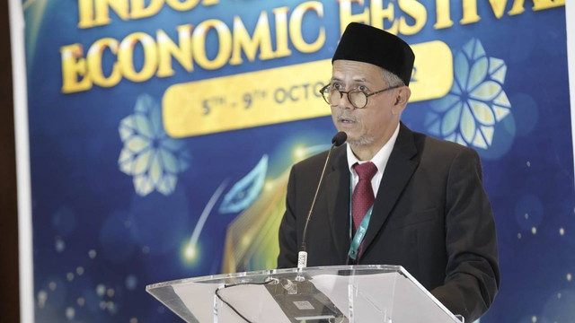 Kepala Pelaksana BPKH Anggito Abimanyu saat International Hajj Conference. Foto: BPKH