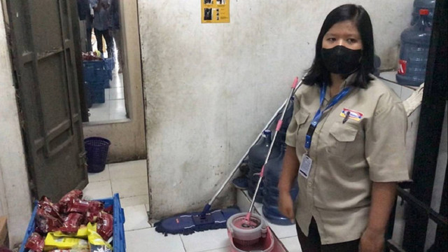 Lokasi dua karyawan Indomaret disekap saat terjadi perampokan. (RAHMADI DWI PUTRA/SELASAR RIAU)