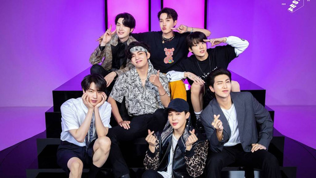 Ilustrasi sound of text BTS. Foto: Twitter.com/bts_bighit