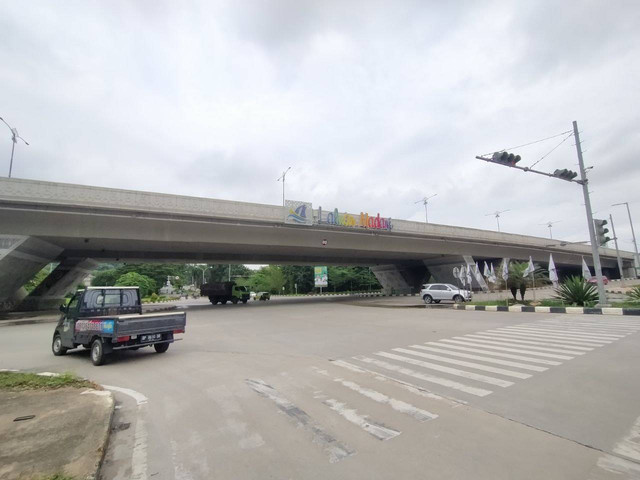 Flyover Laluan Madani, dulu Simpang Jam. (Foto: Arjuna/Batamnews)