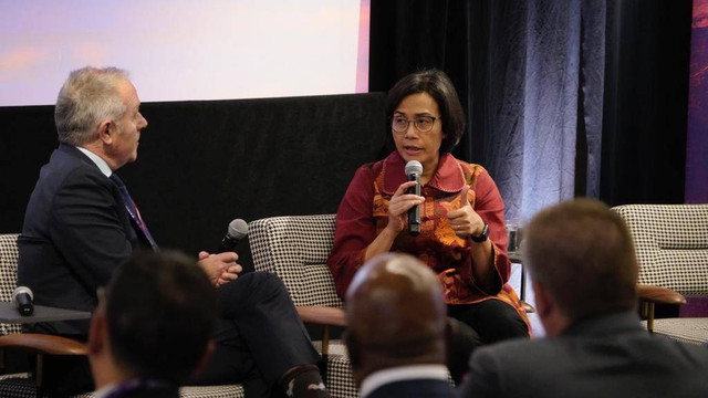 Menteri Keuangan Sri Mulyani dalam Special Event Toward G20 Summit. Foto: Panitia Nasional Presidensi G20 Indonesia