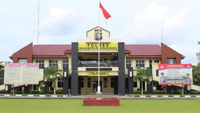 Polres Kuantan Singingi (Kuansing), Riau. (Foto: Istimewa/Facebook)