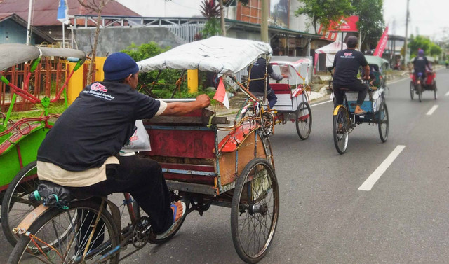 Ilustrasi becak. Foto: Dok. Istimewa