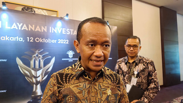 Menteri Investasi/Kepala Badan Koordinasi Penanaman Modal (BKPM) Bahlil Lahadalia dalam acara Anugerah Layanan Investasi (ALI) 2022 di Hotel Fairmont, Rabu (12/10/2022). Foto: Narda Margaretha Sinambela/kumparan