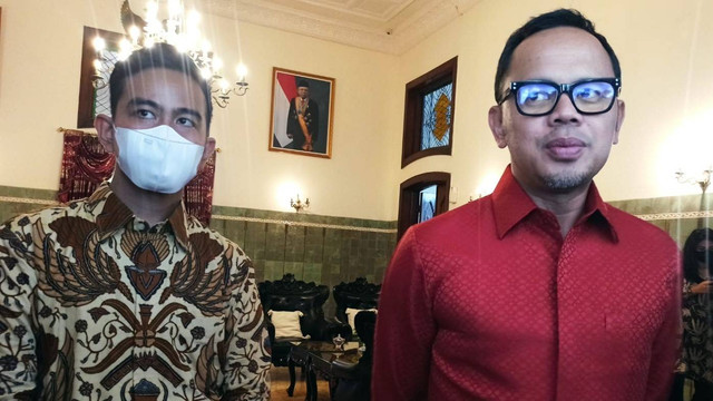 Wali Kota Bogo, Bima Arya bertemu Wali Kota Solo, Gibran Rakabuming di Loji Gandrung, Rabu (12/10/2022). FOTO: Agung Santoso