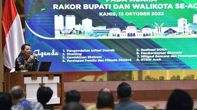 Rakor Bupati/Wali Kota seluruh Aceh. Foto: Adpim Aceh 