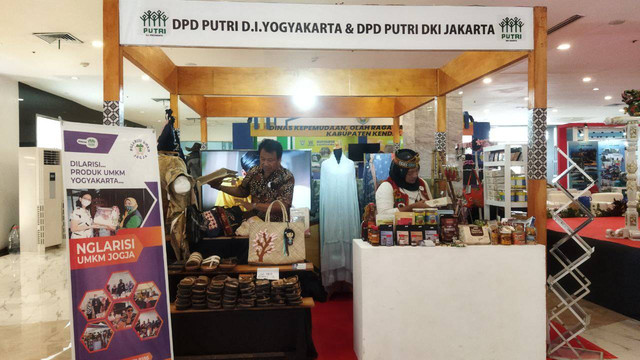 Pameran UMKM di Plaza Malioboro untuk kenalkan produk lokal. Foto: Maria Wulan/Tugu Jogja