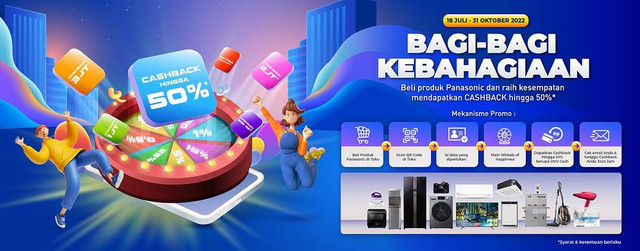 Panasonic kembali bagikan promo bagi seluruh pelanggan setia. Cek ketentuannya dan sampai terlewat, ya! Foto: Dok. Panasonic