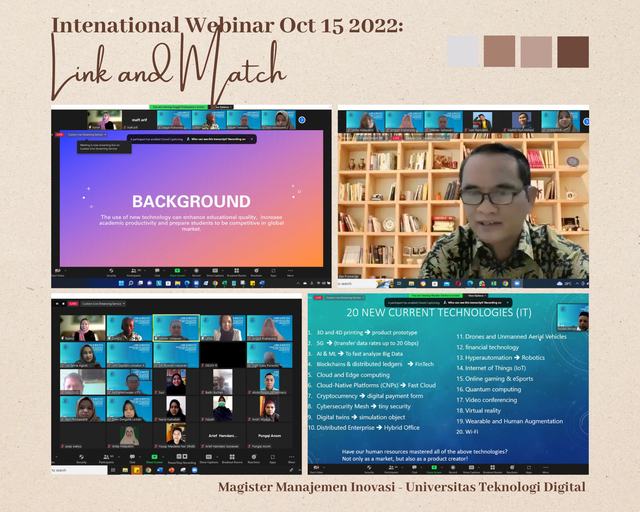 Pelaksanaan Webinar Mensinergikan Pendidikan dengan Teknologi dan Industri