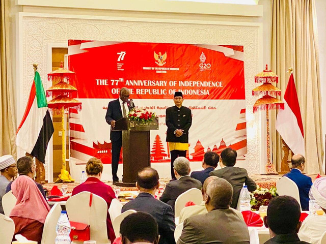 Alunan Musik Angklung dan Tari Saman Meriahkan Resepsi Diplomatik KBRI Khartoum