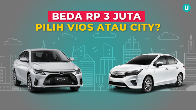Infografik komparasi otomotif, Toyota Vios Vs Honda City. Foto: dok. kumparan