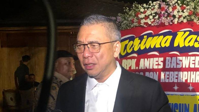 Waketum NasDem Ahmad Ali di Pendopo Anies Baswedan. Foto: Rafyq Panjaitan/kumparan