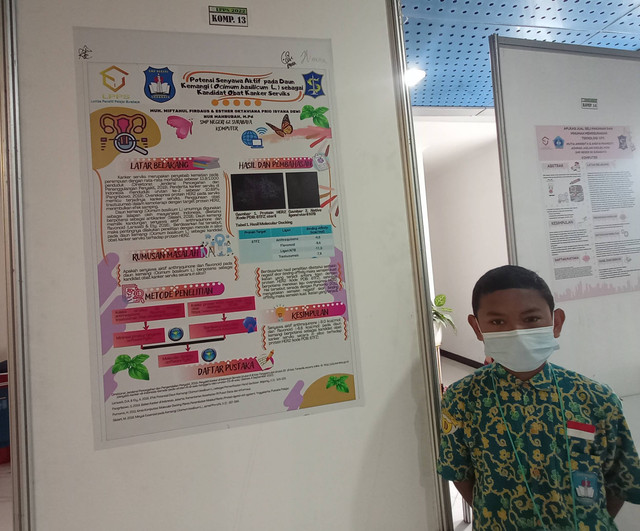 Muh. Miftahul Firdaus, siswa SMPN 62 Surabaya. Foto: Masruroh/Basra