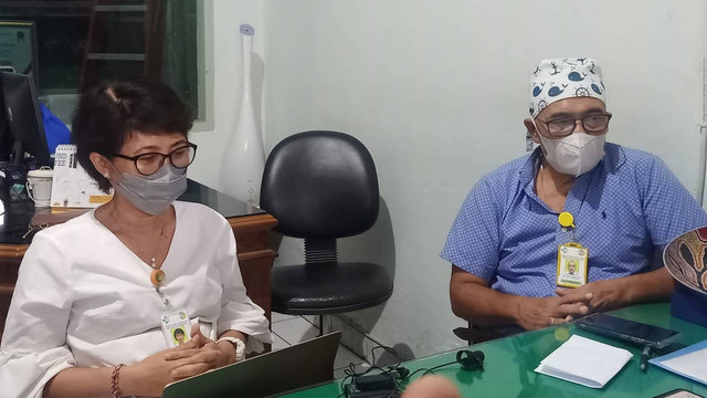 Tim dokter RSUP Sanglah saat memberikan update mengenai kasus gagal ginjal misterius - LSU
