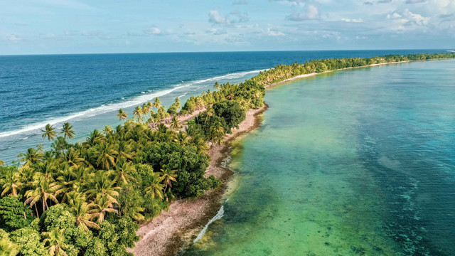 Ilustrasi Pulau Tuvalu. Foto: Romaine W/Shutterstock