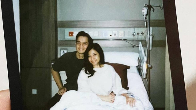 Momen drumer NOAH Rio Alief dan mendiang istri. Foto: Instagram/@clerence.ca