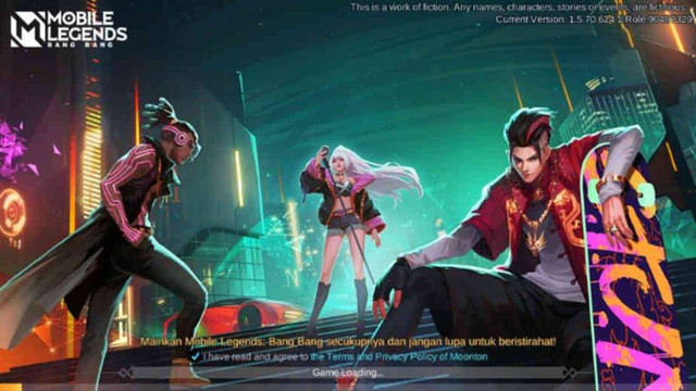 Tampilan awal mobile Legends. Foto: Moontoon