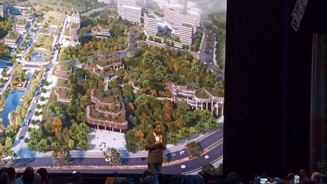 Presiden Jokowi dalam acara Ibu Kota Nusantara Sejarah Baru Peradaban Baru, di Djakarta Theater, Jakarta, Selasa (18/10/2022). Foto: Ave Airiza Gunanto/kumparan