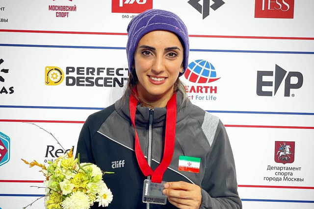 Atlet panjat tebing asal Iran, Elnaz Rekabi. Foto: Instagram/@elnaz.rekabi