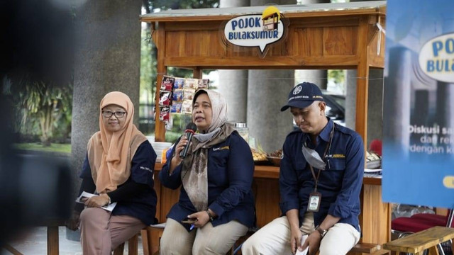 Suasana acara Pojok Bulaksumur di UGM, Rabu (19/10). Foto: UGM