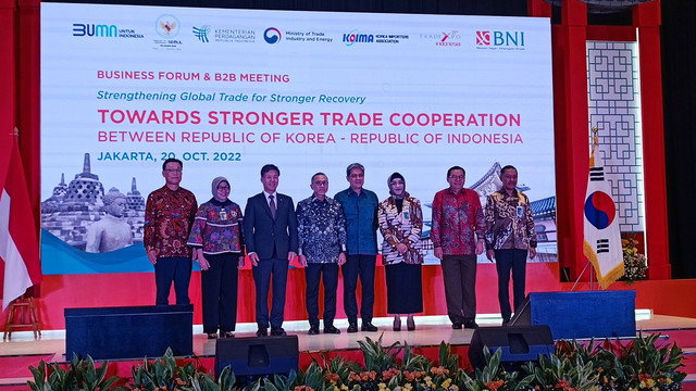 Business Forum & B2B Meeting antara Indonesia dengan Korea Selatan di Menara BNI, Kamis (20/10/2022). Foto: Narda Margaretha Sinambela/kumparan