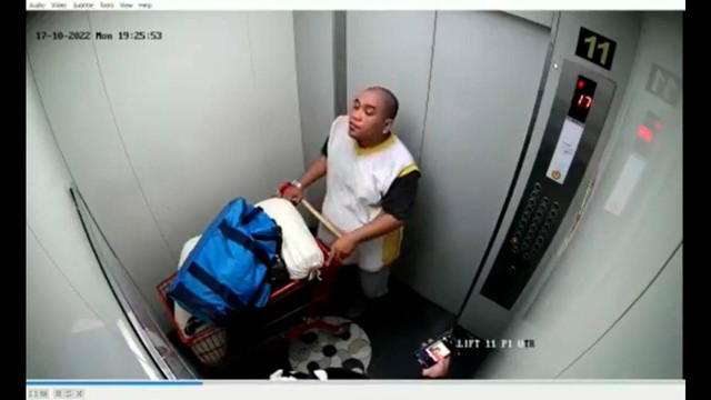 Rekaman CCTV pelaku pembunuhan wanita bertato yang ditemukan di Tol Becakayu. Foto: Dok. Istimewa