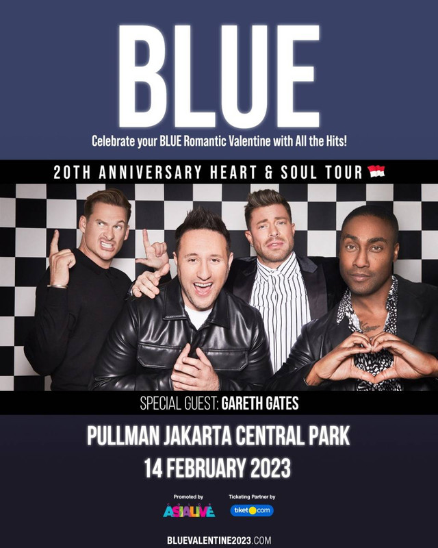 Boyband Blue siap konser di Jakarta 14 Februari 2023. Foto: Color Asia Live