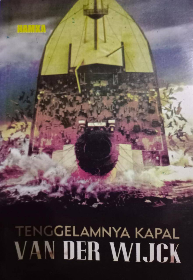 Ilustrasi Cover Novel "Tenggelamnya Kapal Van Der Wijck" Karya Hamka Cetakan ke-16 (Sumber: dokumen pribadi).
