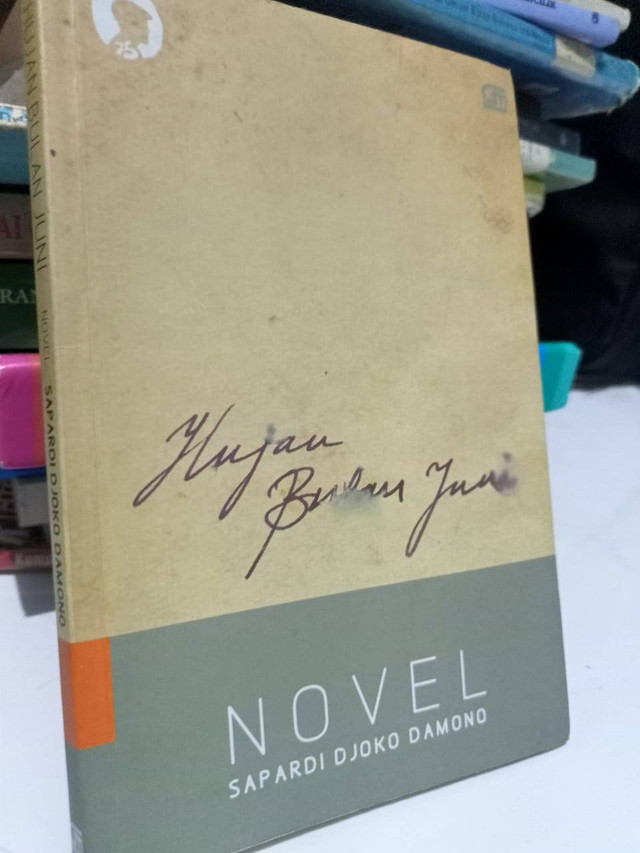 “Hujan Bulan Juni” Karya Sapardi Djoko Damono. Hasil tangkapan sendiri dengan menggunakan kamera handphone