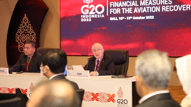 Presiden International Civil Aviation Organization (ICAO), Salvatore Sciacchitano. Foto: Kementerian Perhubungan