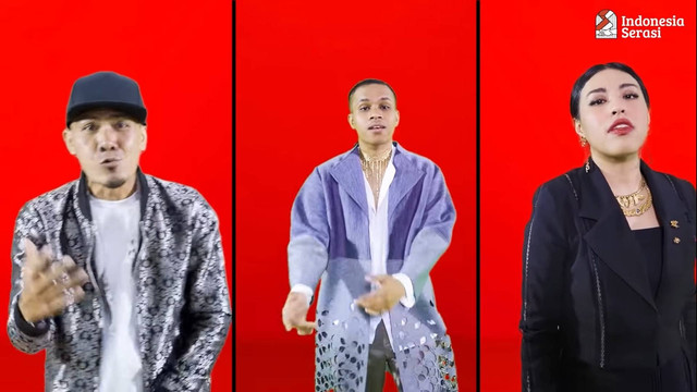 Abraham Kevin dan Kamasean rilis lagu Indonesia Serasi, perpaduan Ampar-ampar Pisang dan Paris Barantai. Foto: Dok. Youtube Indonesia Serasi
