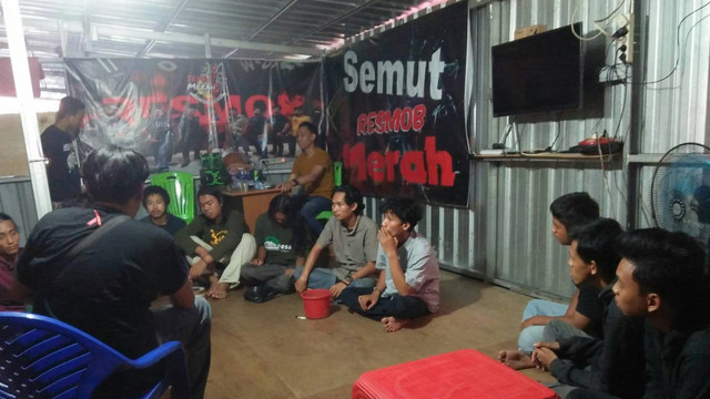 Polisi amankan 10 mahasiswa Universitas Hasanuddin (Unhas) Makassar karena terlibat penyerangan rumah kos. Foto: Dok. Istimewa