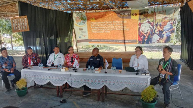 Sarasehan KMAN VI tentang hutan adat. (Foto Media Center KMAN VI)