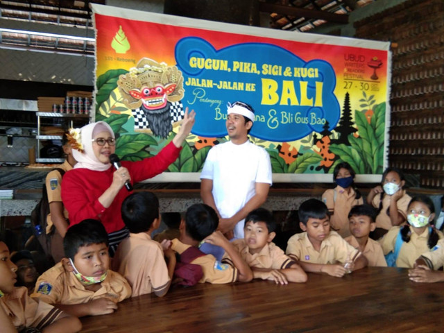 Peluncuran buku cerita anak di Ubud Writers and Readers Festival 2022 - IST