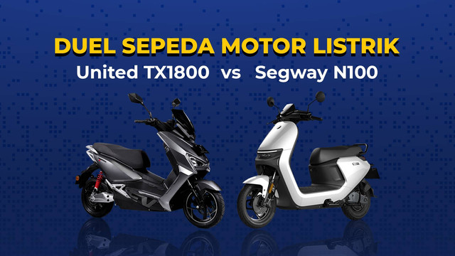 Komparasi otomotif motor listrik United TX1800 vs Segway N100. Foto: Fatah Afrial/kumparan