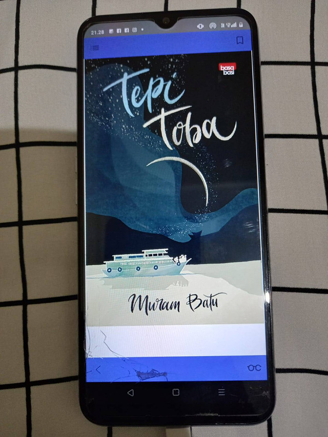 Cover Novel Tepi Toba Karya Muram Batu