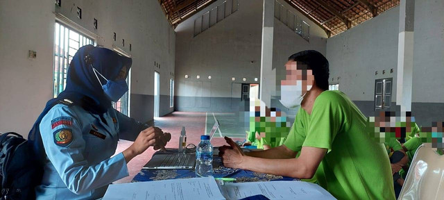 Bapas Nusakambangan Mengumpulkan Data WBP untuk Litmas PB (dok. pribadi)