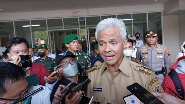 Ganjar Pranowo usai menghadiri penutupan Festival Pelajar Nusantara di Stadion Manahan, Solo, Jawa Tengah, Senin (31/10). Foto: Dok. Istimewa