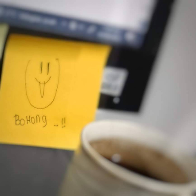 Ketidakjujuran itu identik dengan kebohongan. Foto: dokumen pribadi.