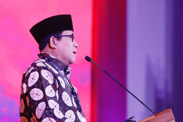 Pimpinan Pusat Muhammadiyah, Imam Addaruqutni hadir dalam acara Forum R20 di Hotel Grand Hyatt, Nusa Dua, Bali, Kamis (3/11/2022). Foto: Dok. LTN PBNU/Suwitno