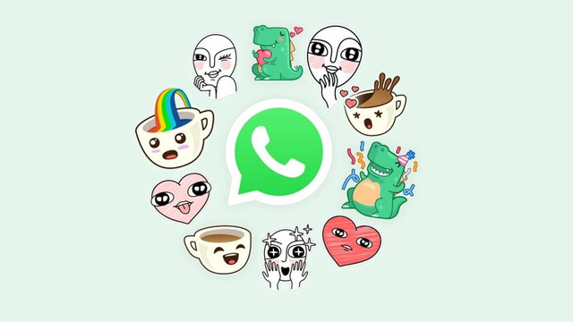 Ilustrasi cara membuat stiker WA di Google. Foto: WhatsApp