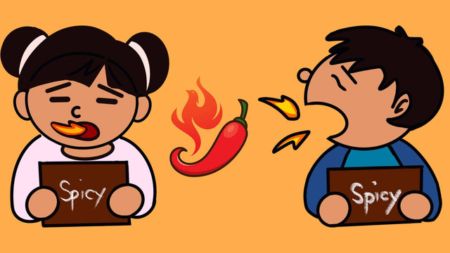 Illustrasi Makan Makanan Pedas (Sumber: Canva.com)