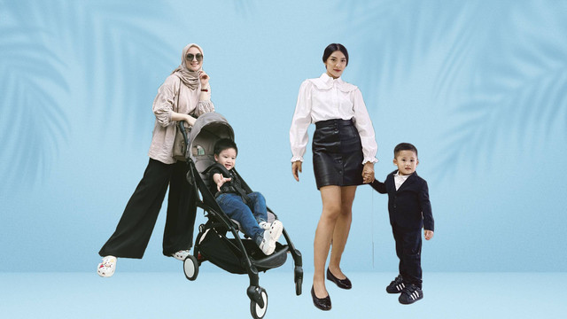 OOTD ibu dan anak laki-laki ala seleb. Foto: kumparan